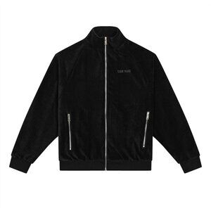 Team Wang Corduroy Casual Black Jacket